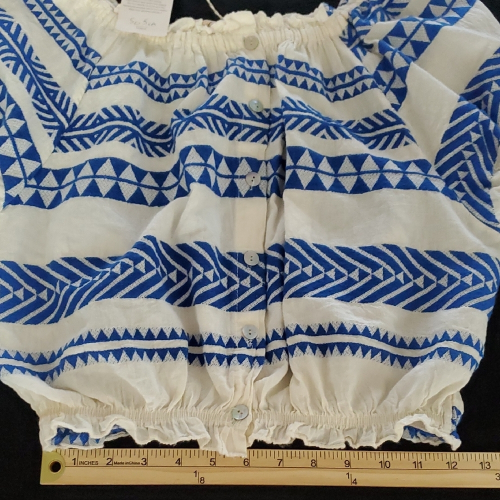 SoFia Made In Italy Cotton Crop Top New - Picture 9 of 9